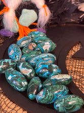 Load image into Gallery viewer, Malchite x Chrysocolla Shiva Lingams *Choose Your Own*