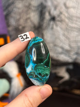 Load image into Gallery viewer, Malchite x Chrysocolla Shiva Lingams *Choose Your Own*