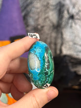 Load image into Gallery viewer, Malchite x Chrysocolla Shiva Lingams *Choose Your Own*