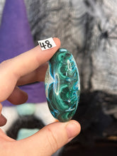 Load image into Gallery viewer, Malchite x Chrysocolla Shiva Lingams *Choose Your Own*