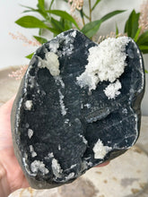 Load image into Gallery viewer, 1.9 Kilo Black Chalcedony ~ Apophyllite ~ Calcite Cluster