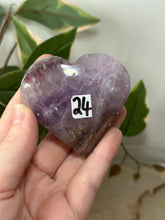 Load image into Gallery viewer, Amethyst x Agate Heart #24
