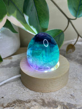 Load image into Gallery viewer, Rainbow Fluorite Egg #45D
