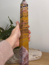 Load image into Gallery viewer, XXL Pink Ocean Jasper Tower
