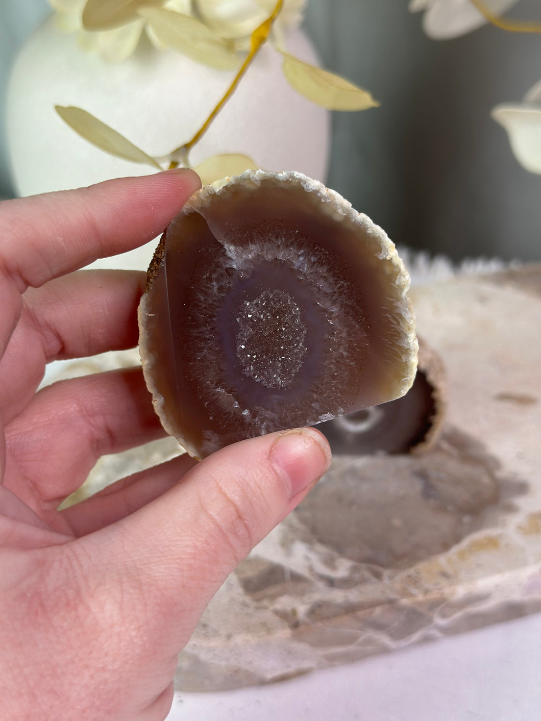 Agate Half Geode Freeforms #9