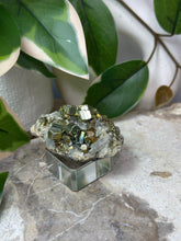 Load image into Gallery viewer, Iridescent Pyrite On Quartz Specimen #25
