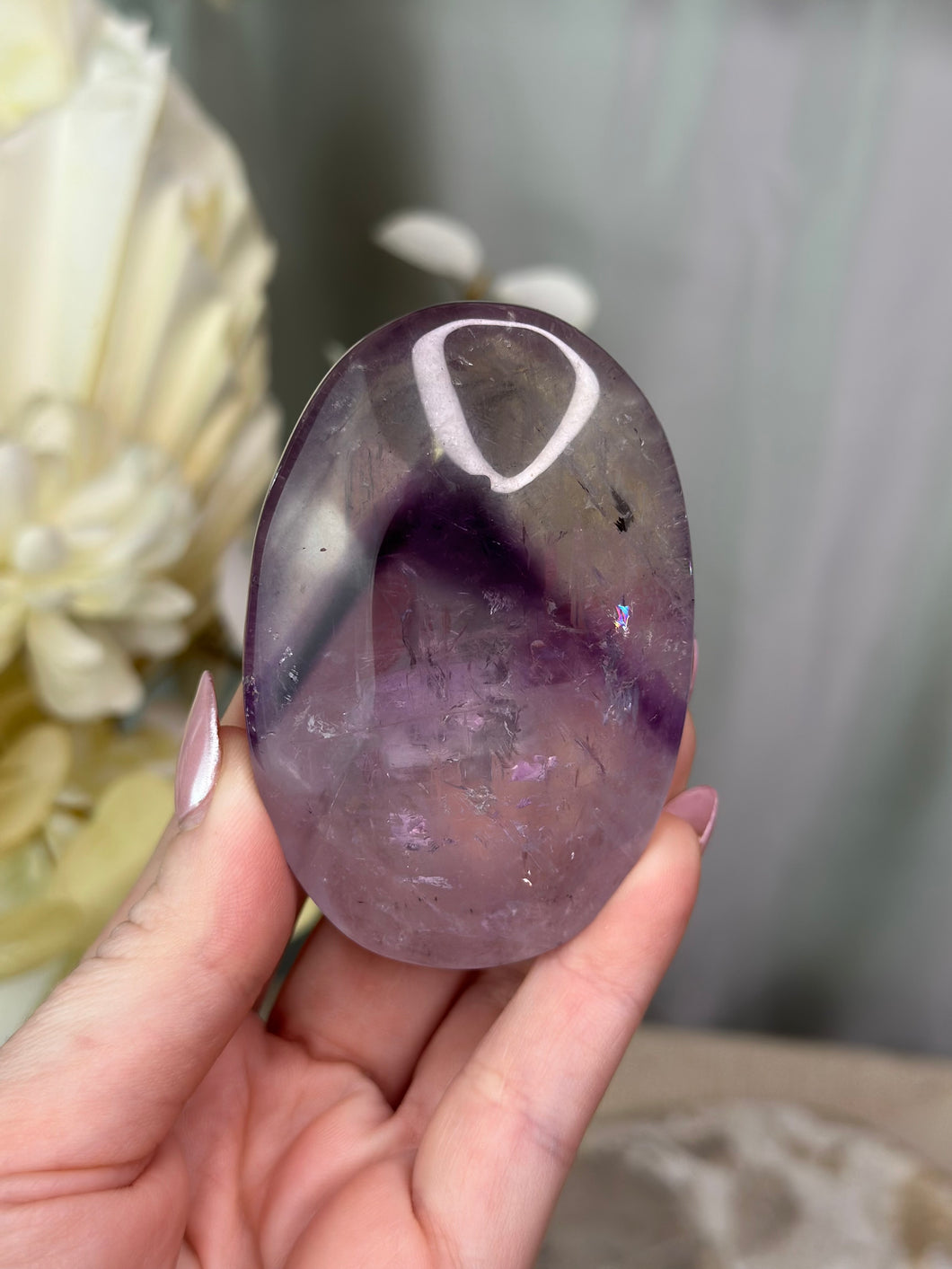 Phantom Amethyst Palmstone #66 *HQ*