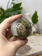 Load image into Gallery viewer, Scenic Moss Agate Sphere #102
