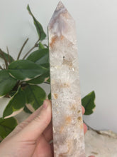 Load image into Gallery viewer, Flower Agate x Quartz Tower

