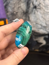 Load image into Gallery viewer, Malchite x Chrysocolla Shiva Lingams *Choose Your Own*
