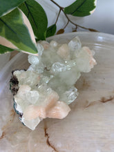 Load image into Gallery viewer, Glass Green Apophyllite~Peach Stillbite~Pink/Green Chalcedony Specimen #160
