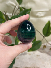 Load image into Gallery viewer, Rainbow Fluorite Egg #45A

