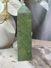 Load image into Gallery viewer, Prehnite With Epidote Tower
