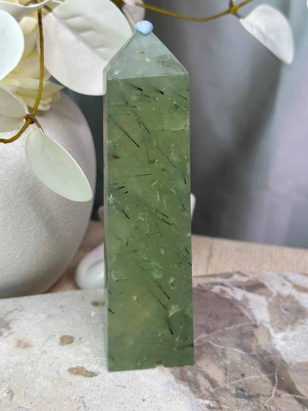 Prehnite With Epidote Tower