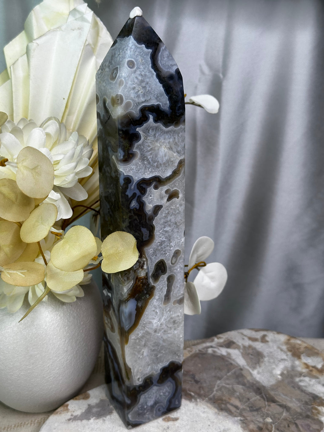 XXL Moss Agate Tower *Imperfect*