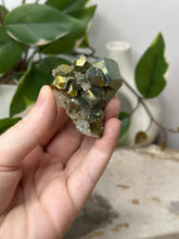 Load image into Gallery viewer, Iridescent Pyrite On Quartz Specimen #21
