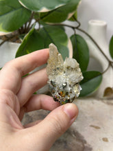 Load image into Gallery viewer, Iridescent Pyrite On Quartz Specimen #13B
