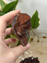 Load image into Gallery viewer, Glittery Deep Red/Purple Amethyst with Hematite Inclusions Cluster #55
