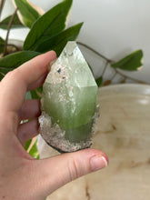 Load image into Gallery viewer, Glass Green/Pink Apophyllite~Peach Stillbite~Pink Chalcedony Natural DT #111
