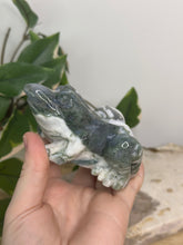 Load image into Gallery viewer, LRG Moss Agate Frog #58B

