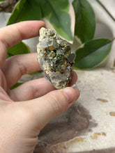 Load image into Gallery viewer, Iridescent Pyrite On Quartz Specimen #25

