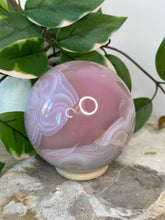 Load image into Gallery viewer, Pink Jelly Agate Sphere #320
