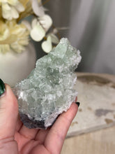 Load image into Gallery viewer, Green Cubic Fluorite with Quartz Specimen #48
