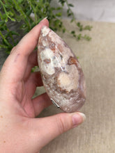 Load image into Gallery viewer, Pink Amethyst x Flower Agate Tear Drop #42
