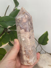 Load image into Gallery viewer, Pink Amethyst x Flower Agate Tower

