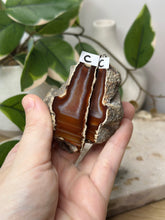 Load image into Gallery viewer, Carnelian Geode Pair~ C
