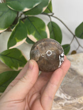 Load image into Gallery viewer, Back Moonstone x Sunstone Sphere
