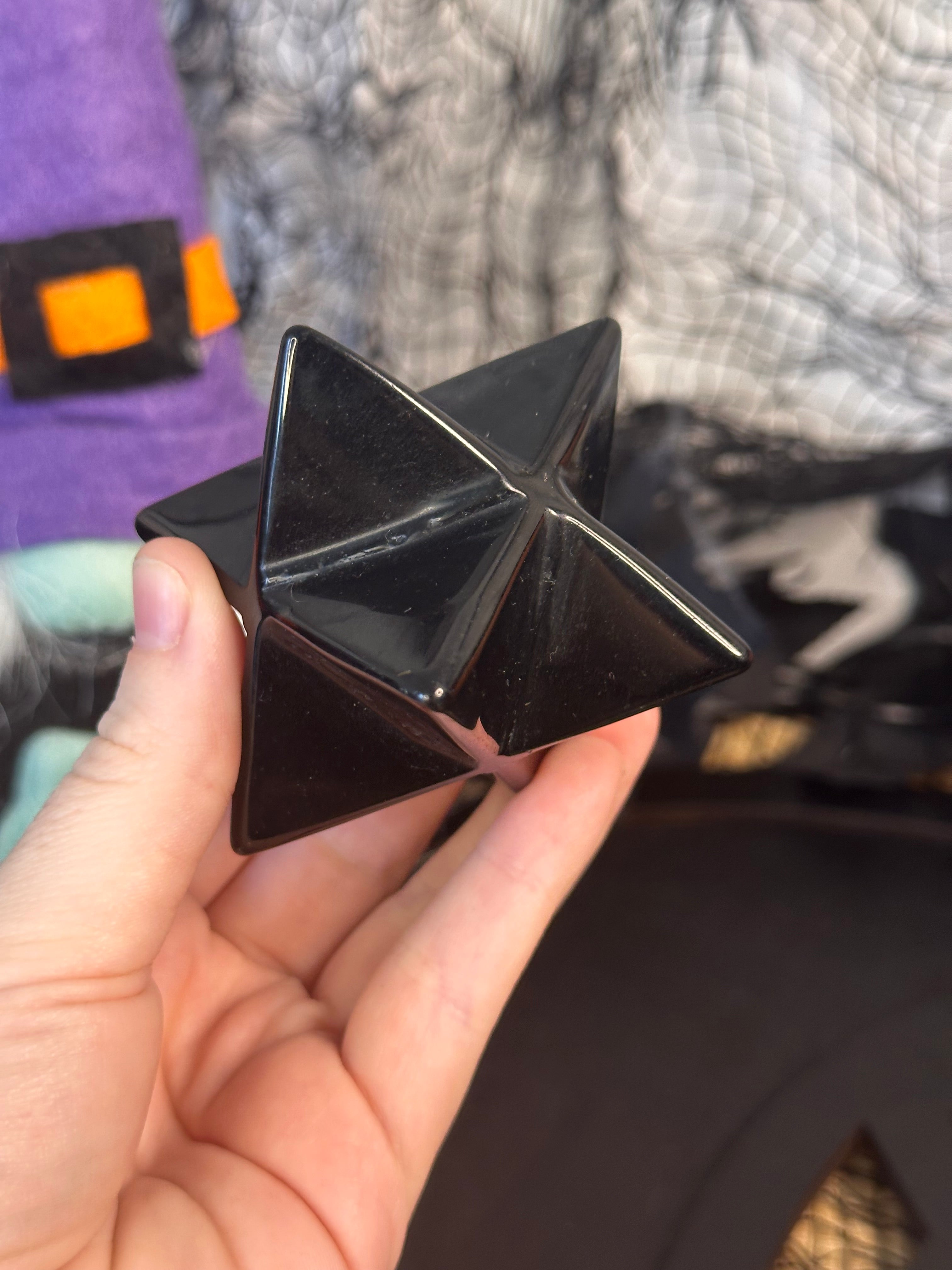 Black Obsidian Merkaba #28