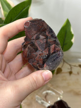 Load image into Gallery viewer, Glittery Deep Red/Purple Amethyst with Hematite Inclusions Cluster #68
