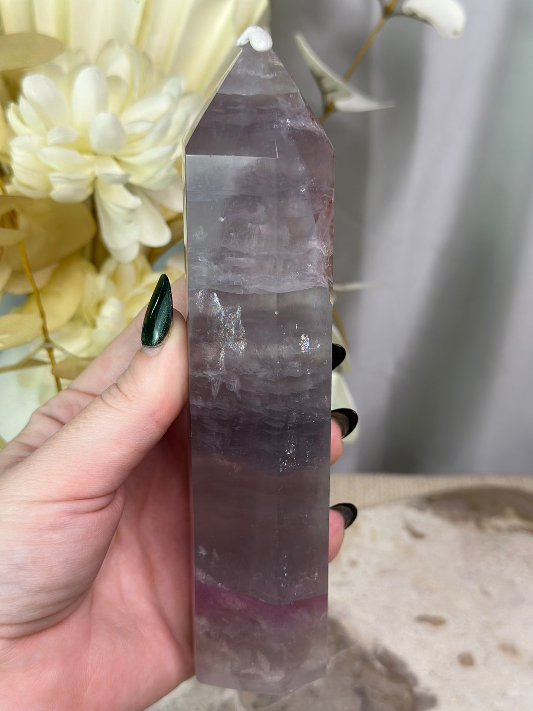 Rainbow Fluorite Tower #54