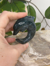 Load image into Gallery viewer, Moss Agate Dolphin
