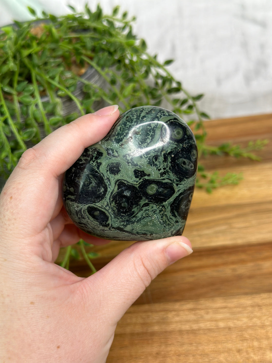 Kambaba Jasper Heart #16