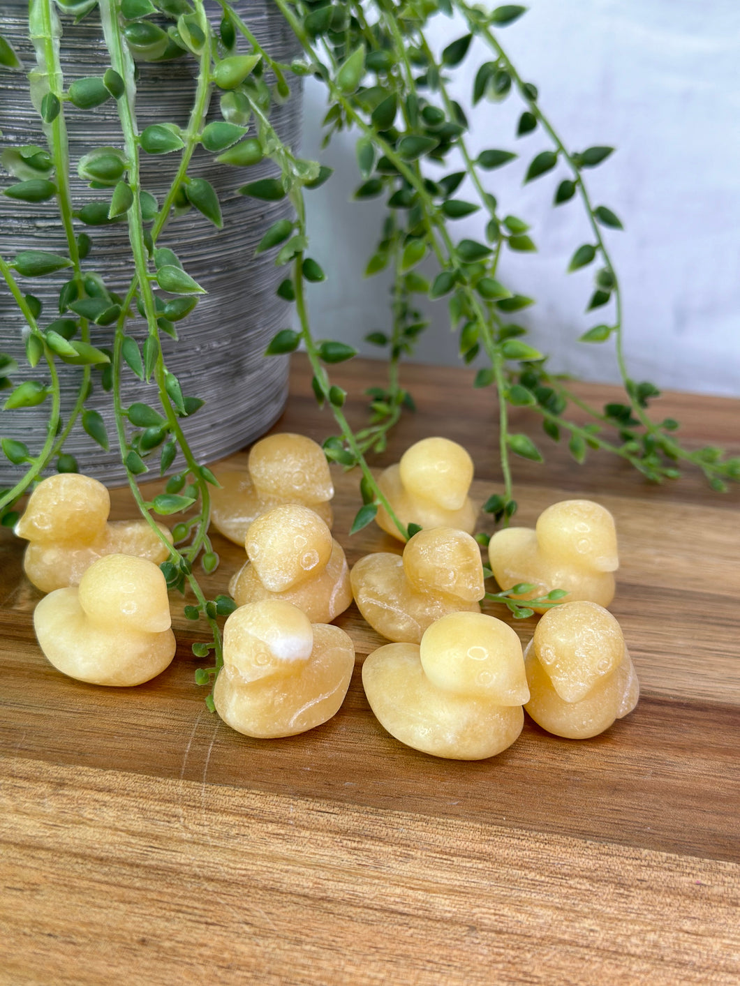 Mini Yellow Calcite Ducks