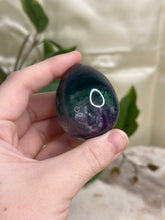 Load image into Gallery viewer, Rainbow Fluorite Egg #45i
