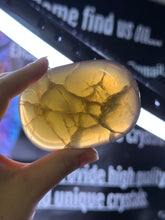 Load image into Gallery viewer, Jumbo Yellow Fluorite Palmstone
