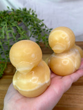 Load image into Gallery viewer, Jumbo Yellow Calcite Ducks
