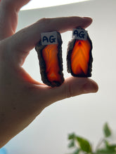 Load image into Gallery viewer, Carnelian Slice Pairs~ AG
