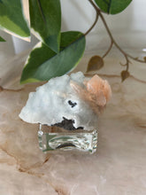 Load image into Gallery viewer, Sugary Peach Stillbite On Vibrant Blue Chalcedony Specimen #45
