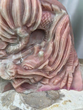Load image into Gallery viewer, XXL Pink Opal Dragon Carving
