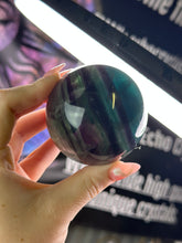 Load image into Gallery viewer, Blue + Purple Fluorite Sphere
