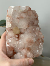 Load image into Gallery viewer, Red/Pink Cubical Apophyllite~Peach Stillbite Cluster #220
