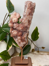 Load image into Gallery viewer, Druzy Pink Amethyst Slab On Stand #222
