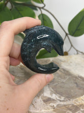 Load image into Gallery viewer, Moss Agate Dolphin
