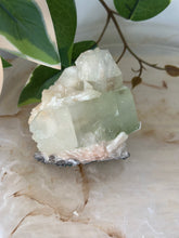 Load image into Gallery viewer, Glass Green Apophyllite~Peach Stillbite~Pink/Green Chalcedony Specimen #115
