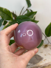 Load image into Gallery viewer, Pink Jelly Agate Sphere #120
