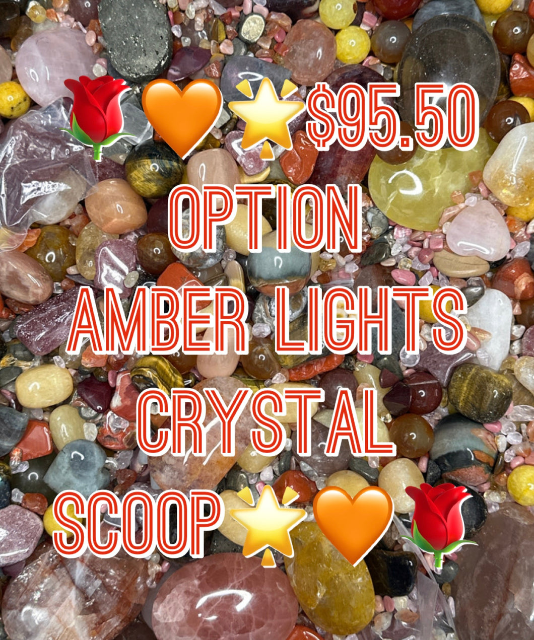 ❤️‍🔥✨Amber Lights Crystal Scoop 🌟 $111 + $95.50 Option!!✨❤️‍🔥